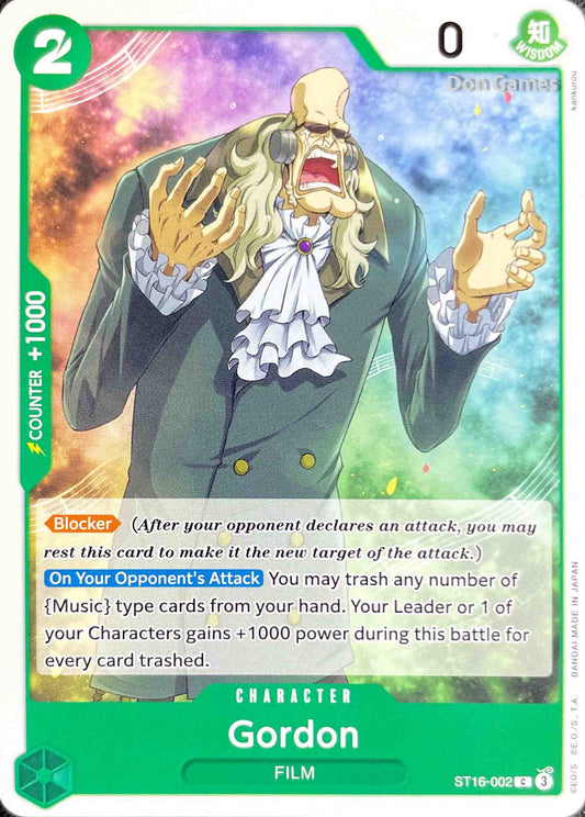 ST16-002 Gordon Character Card