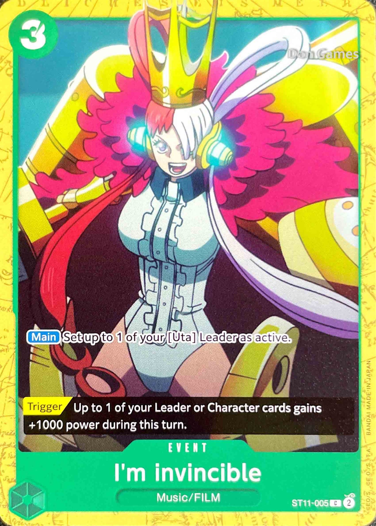 ST11-005 I'm invincible Event Card Alternate Art