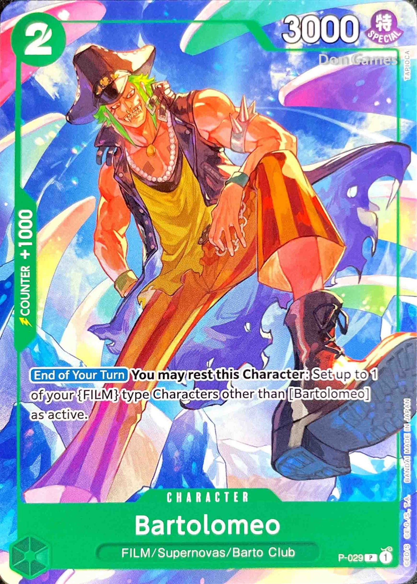 P-029 Bartolomeo Character Card Non-Foil