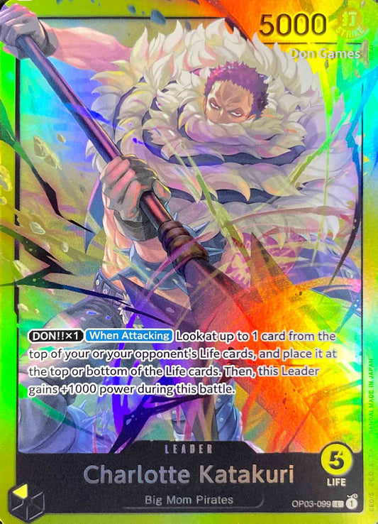 OP03-099 Charlotte Katakuri Leader Card Alternate Art (ST-20)