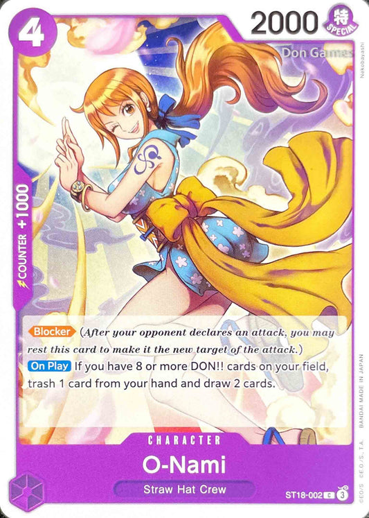 ST18-002 O-Nami Character Card