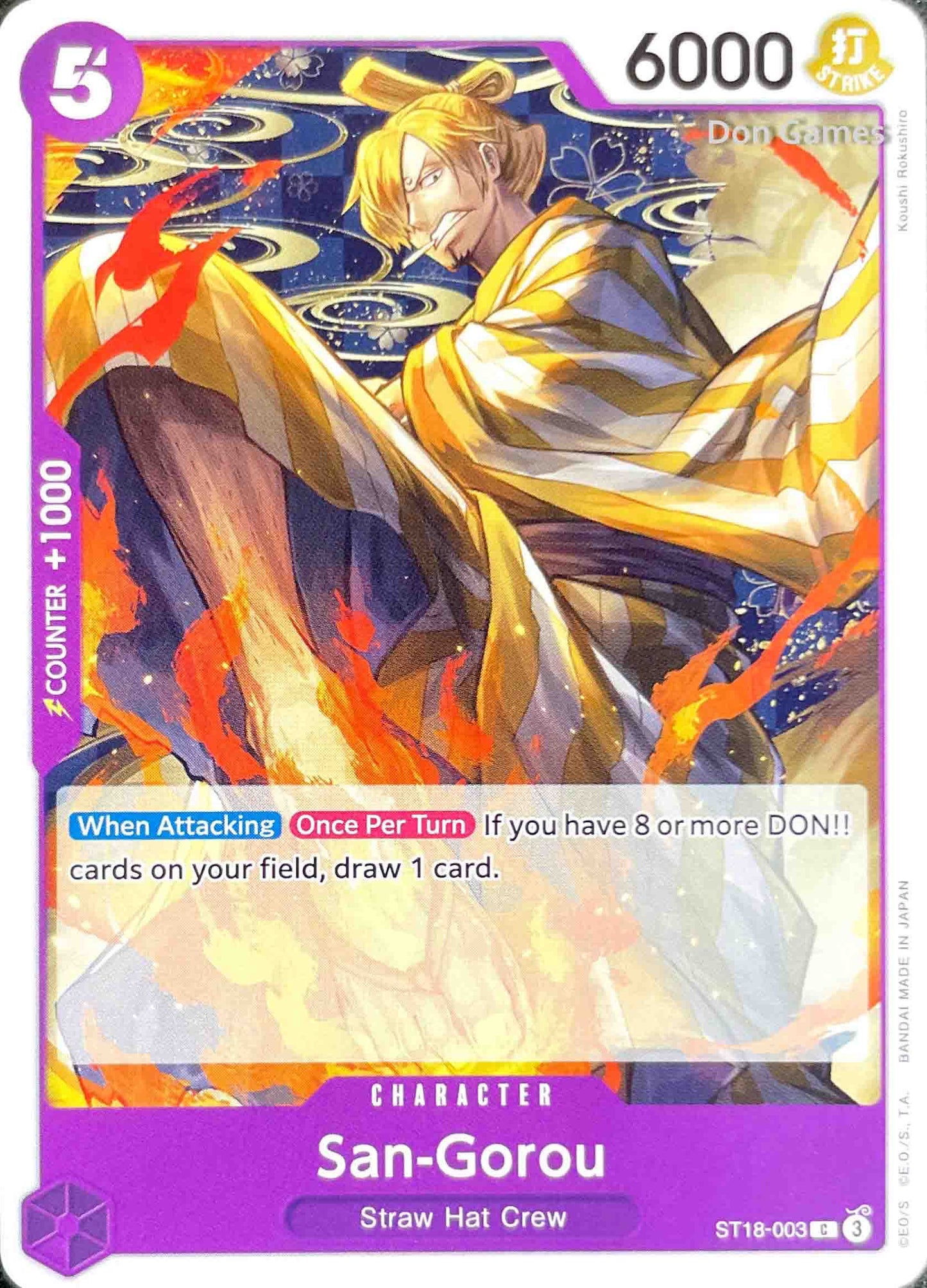 ST18-003 San-Gorou Character Card