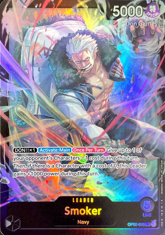 OP02-093 Smoker Leader Card Alternate Art (ST-19)