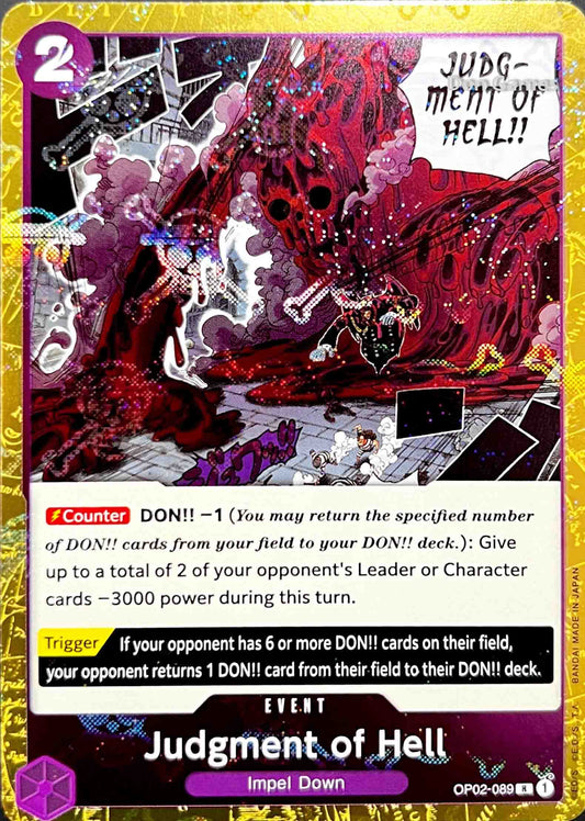 OP02-089 Judgement of Hell Event Card Skull Foil