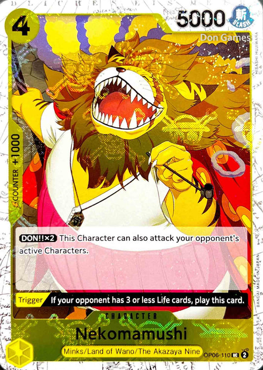 OP06-110 Nekomamushi Character Card Skull Foil