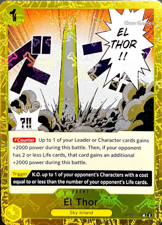 OP05-114 El Thor Event Card Skull Foil