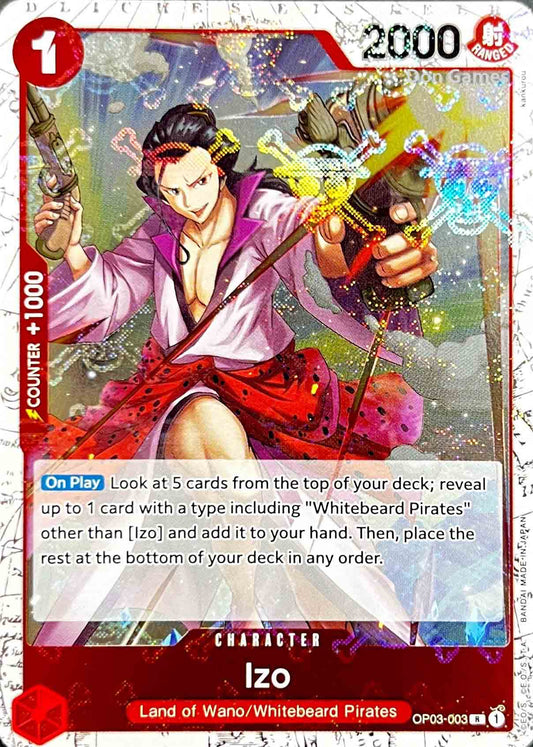 OP03-003 Izo Character Card Skull Foil