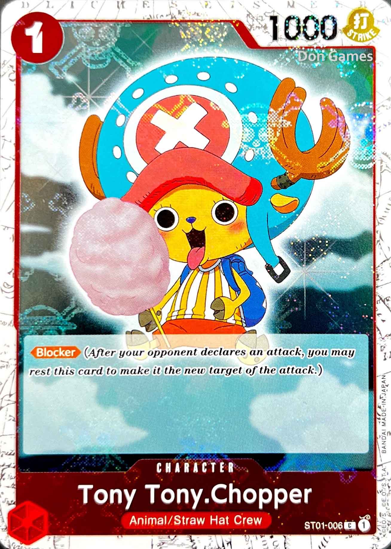 ST01-006 Tony Tony. Chopper Character Card Skull Foil