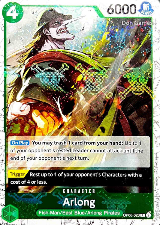 OP06-023 Arlong Character Card Skull Foil