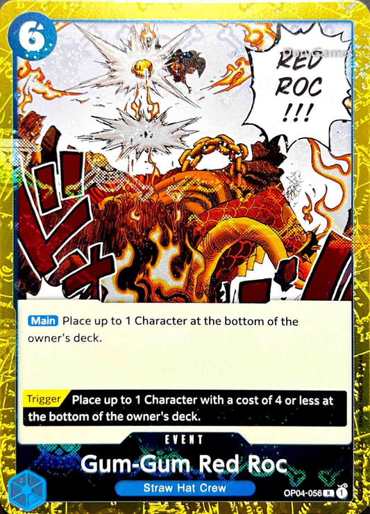 OP04-056 Gum-Gum Red Roc Event Card Skull Foil