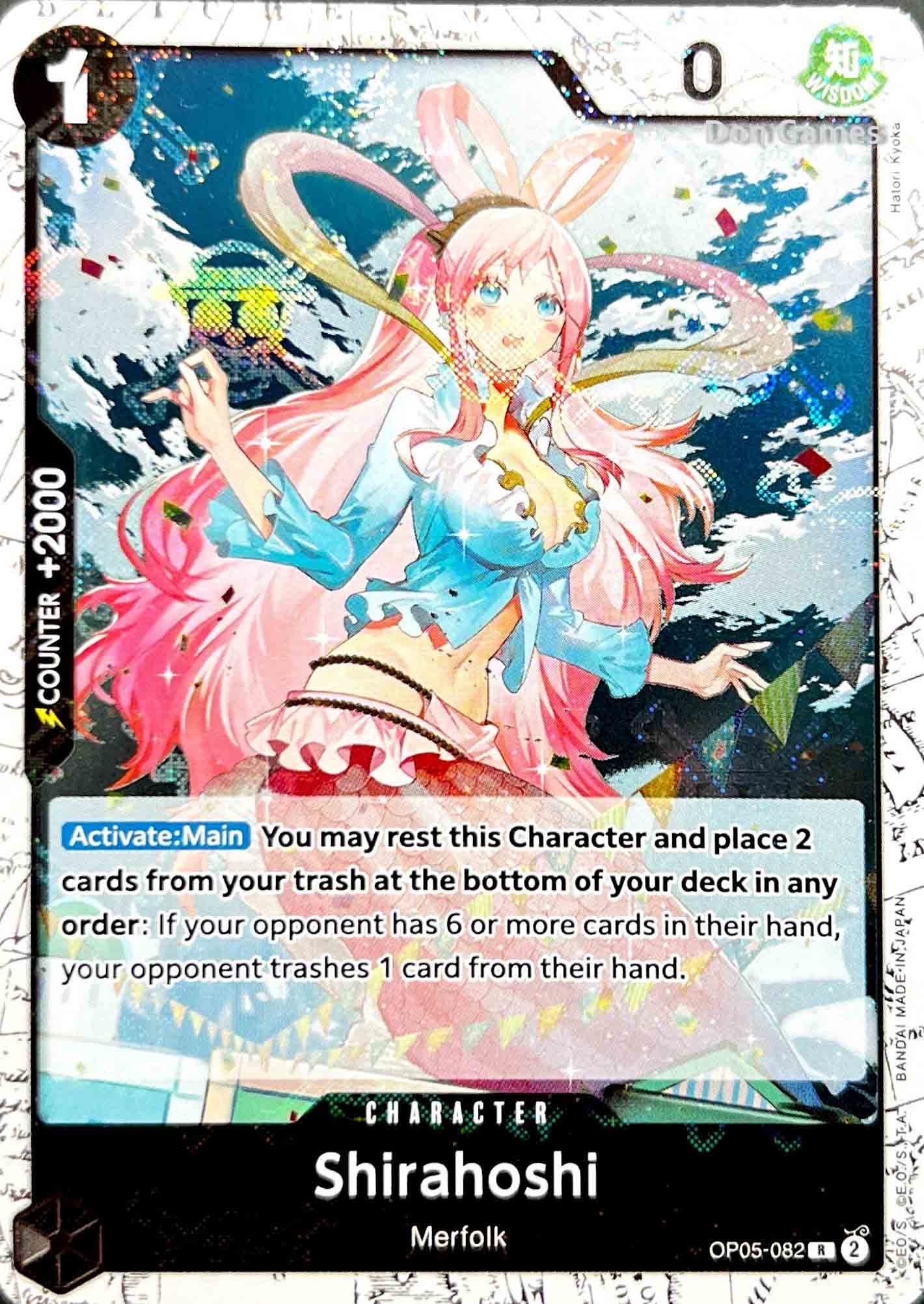 OP05-082 Shirahoshi Character Card Skull Foil