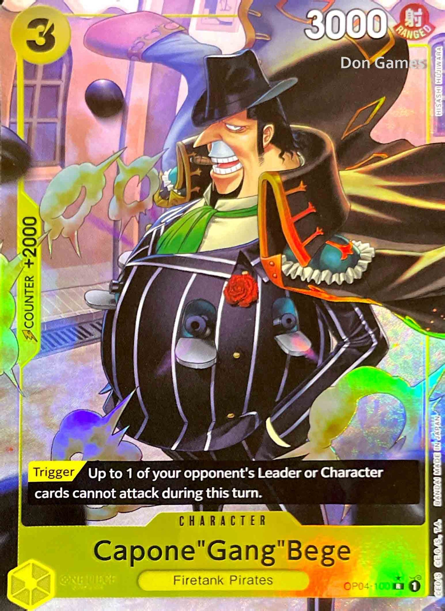 OP04-100 Capone "Gang" Bege Character Card Extended Art