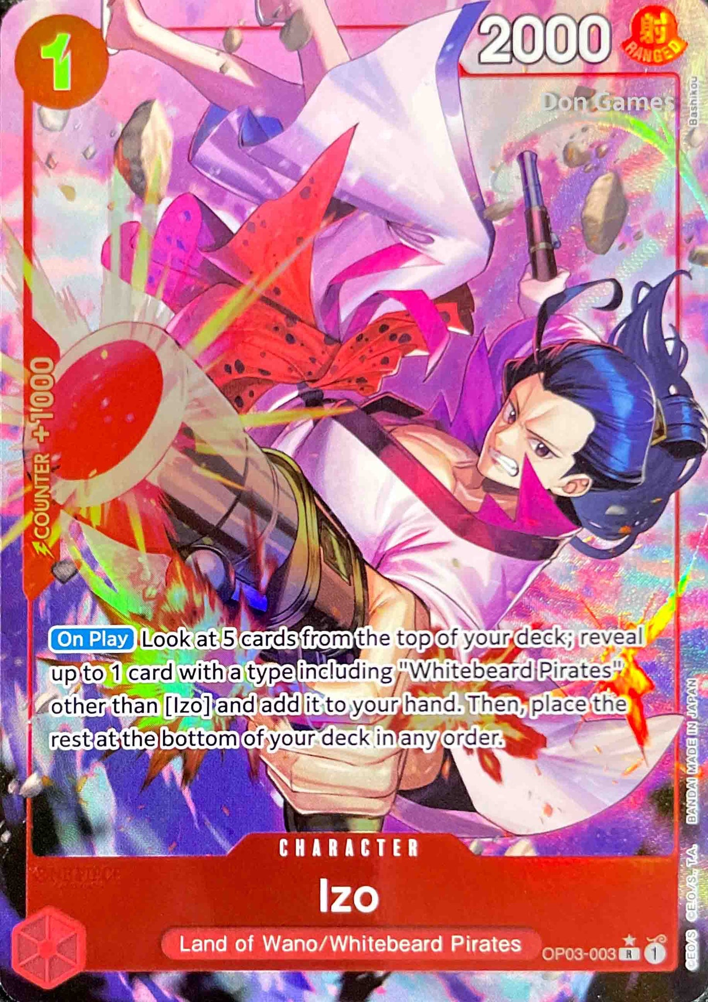 OP03-003 Izo Character Card Alternate Art (PRB-01)