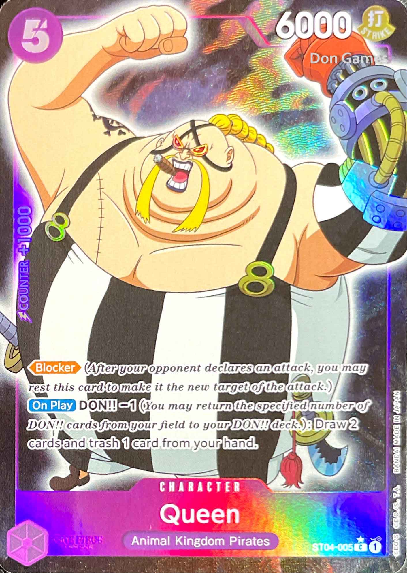 ST04-005 Queen Character Card Extended Art Don Games ST04-005 Queen Character Card Extended Art Don Games