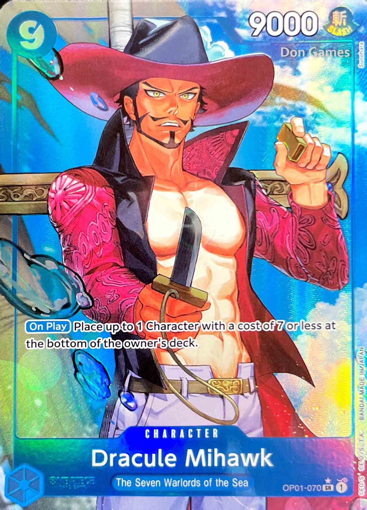 OP01-070 Dracule Mihawk Character Card Alternate Art (PRB-01)