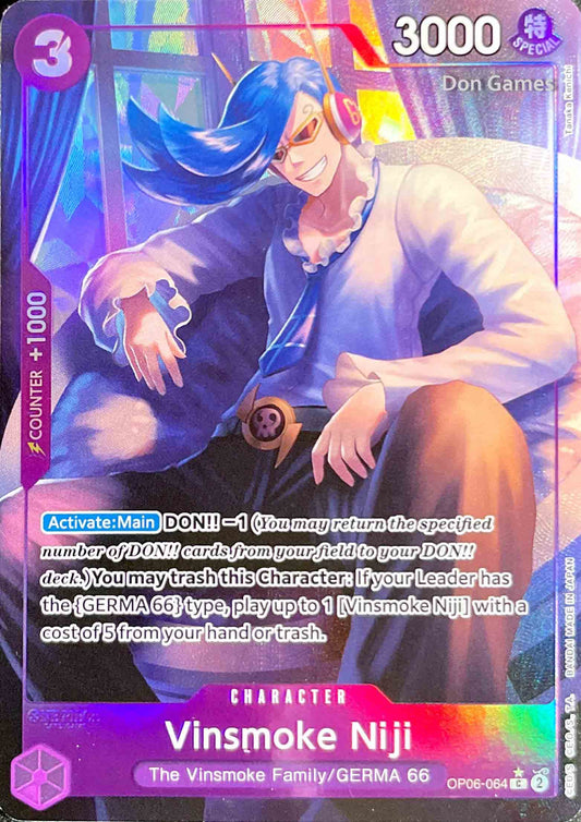 OP06-064 Vinsmoke Niji Character Card Extended Art