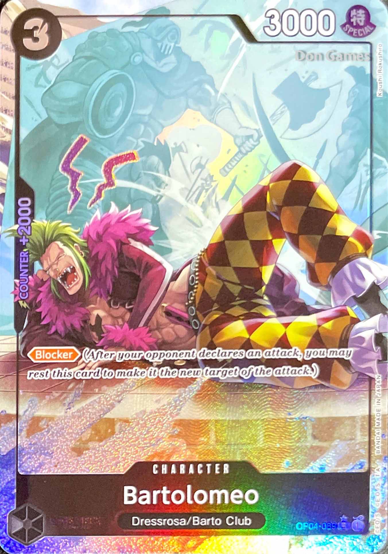 OP04-089 Bartolomeo Character Card Extended Art