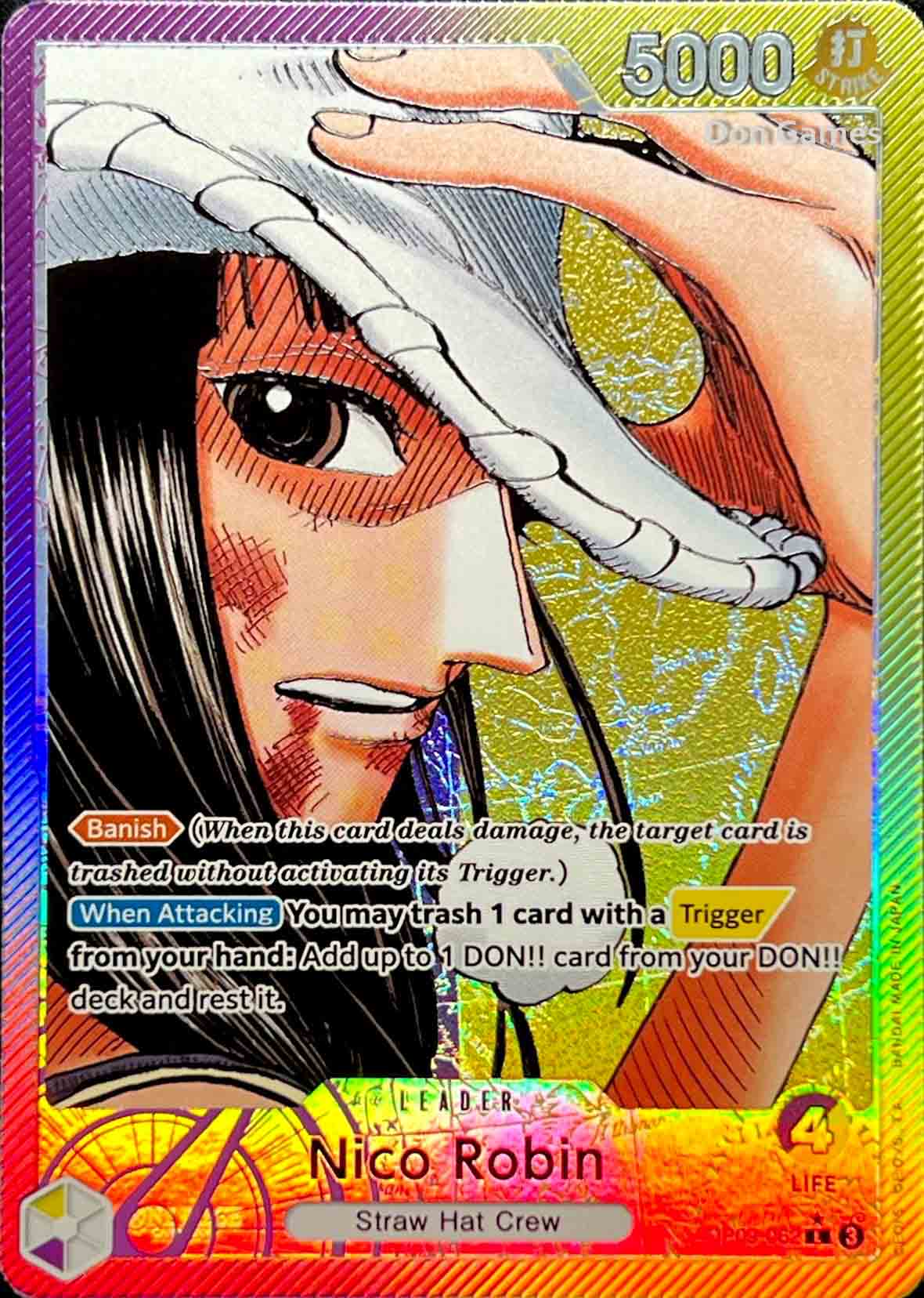 OP09-062 Nico Robin Leader Card Alternate Art