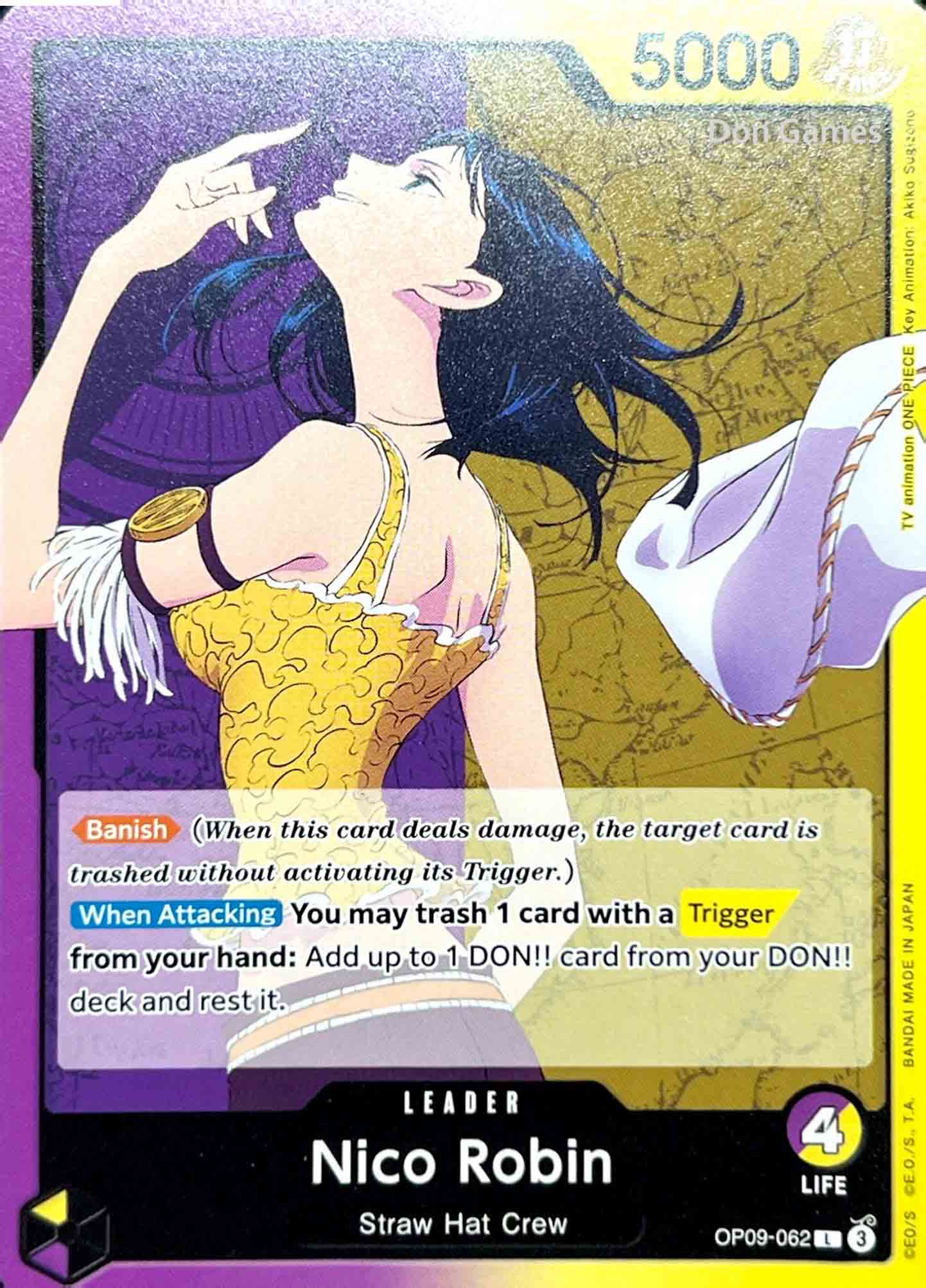 OP09-062 Nico Robin Leader Card