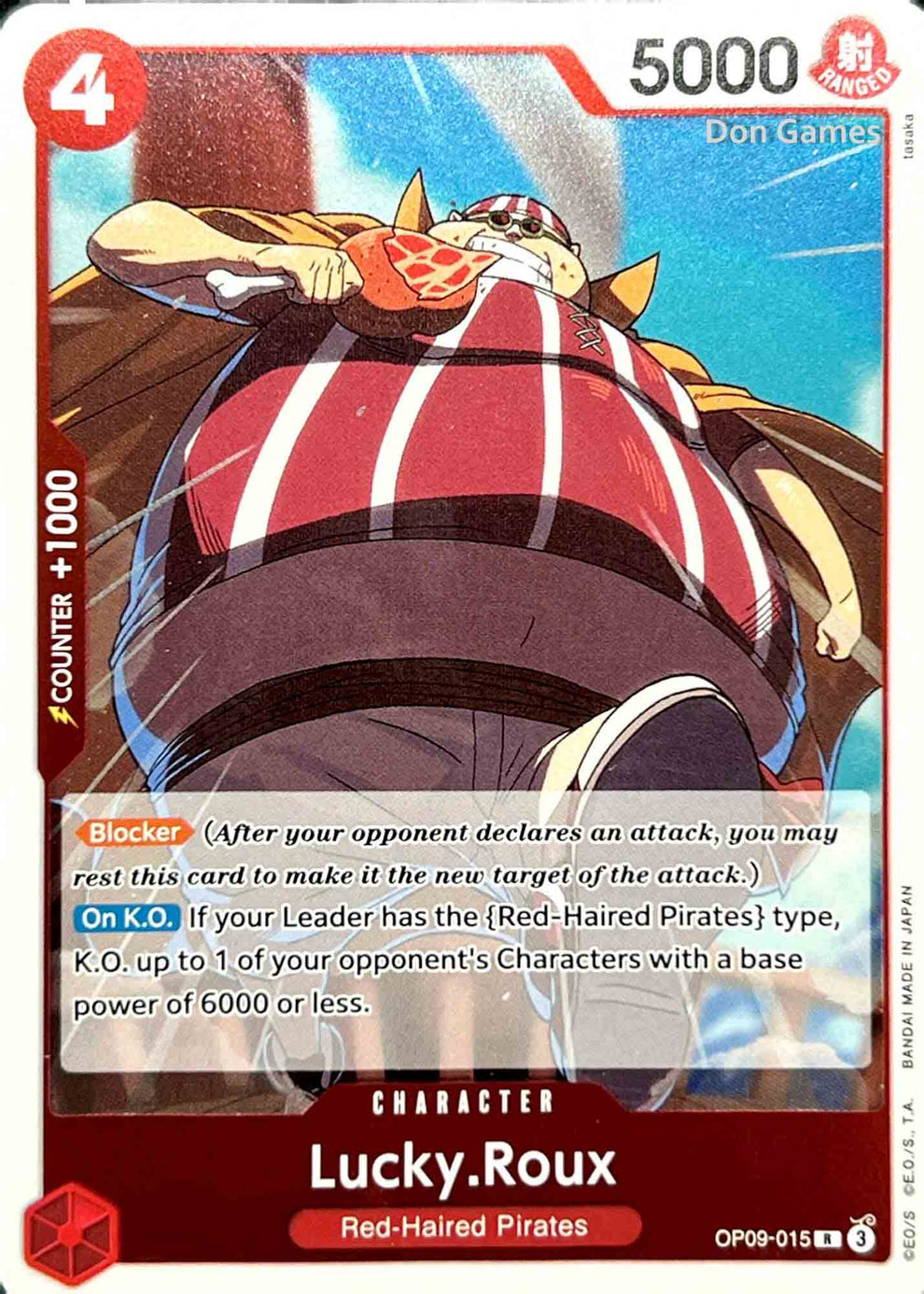 OP09-015 Lucky. Roux Character Card – Don Games