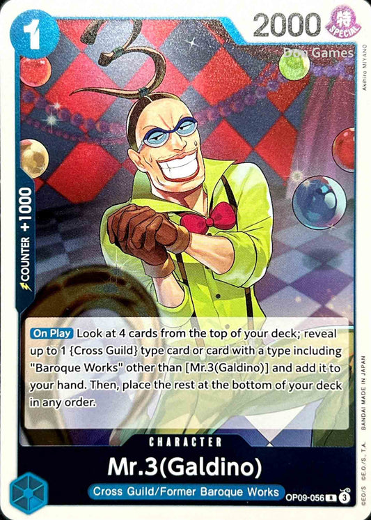 OP09-056 Mr. 3 (Galdino) Character Card