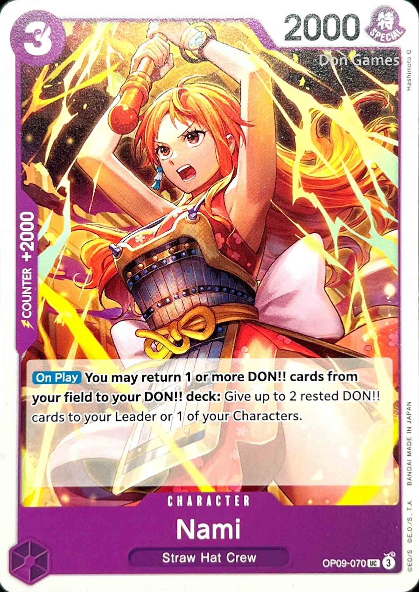 OP09-070 Nami Character Card