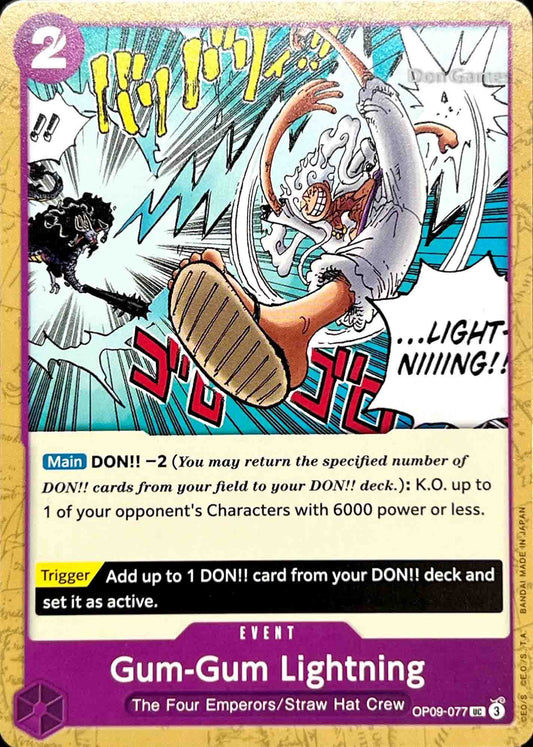 OP09-077 Gum-Gum Lightning Event Card