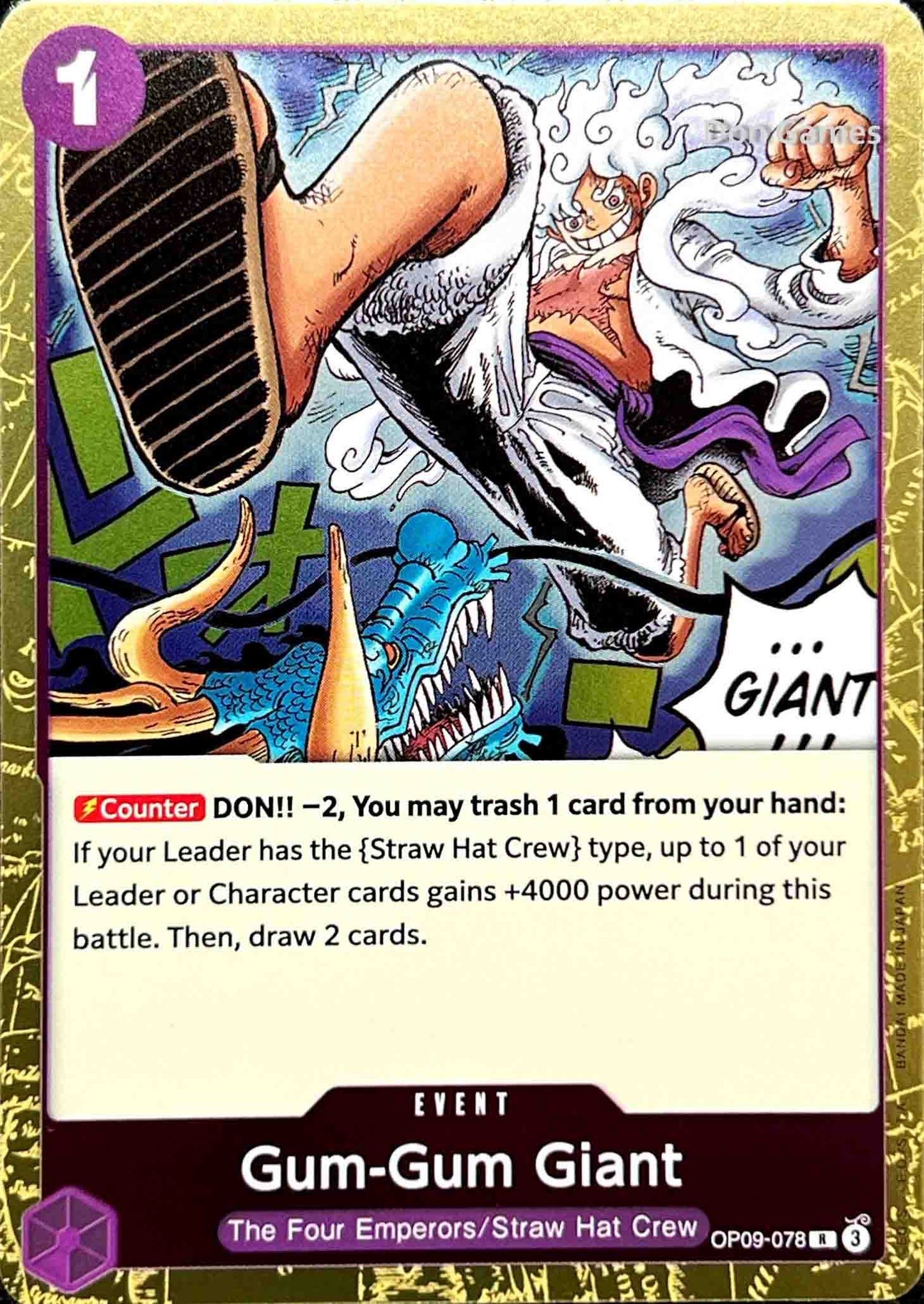 OP09-078 Gum-Gum Giant Event Card