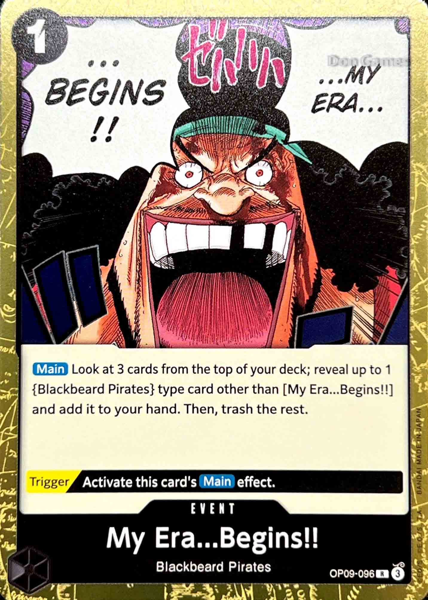 OP09-096 My Era... Begins!! Event Card