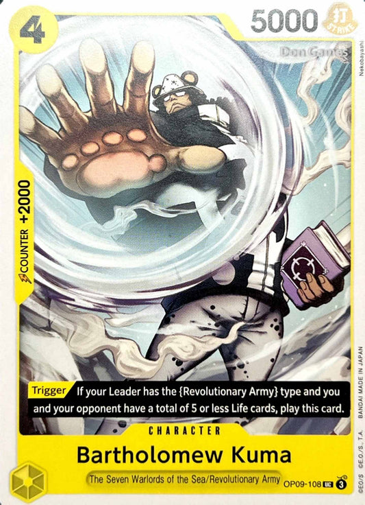 OP09-108 Bartholomew Kuma Character Card