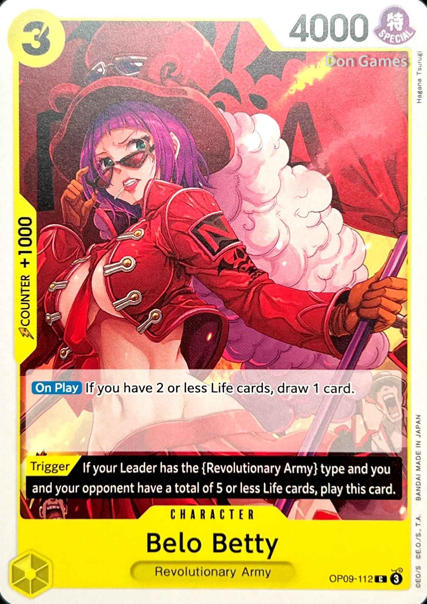 OP09-112 Belo Betty Character Card