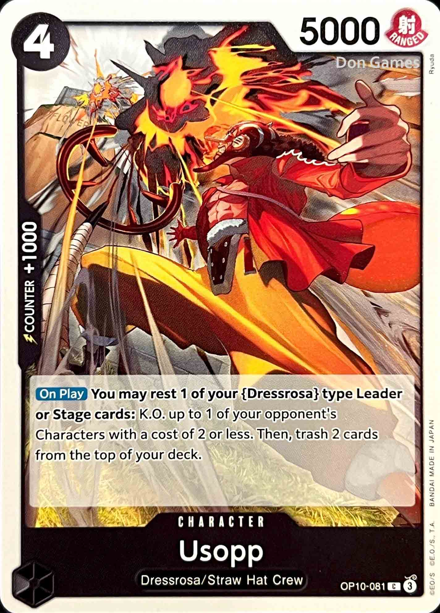 OP10-081 Usopp Character Card – Don Games