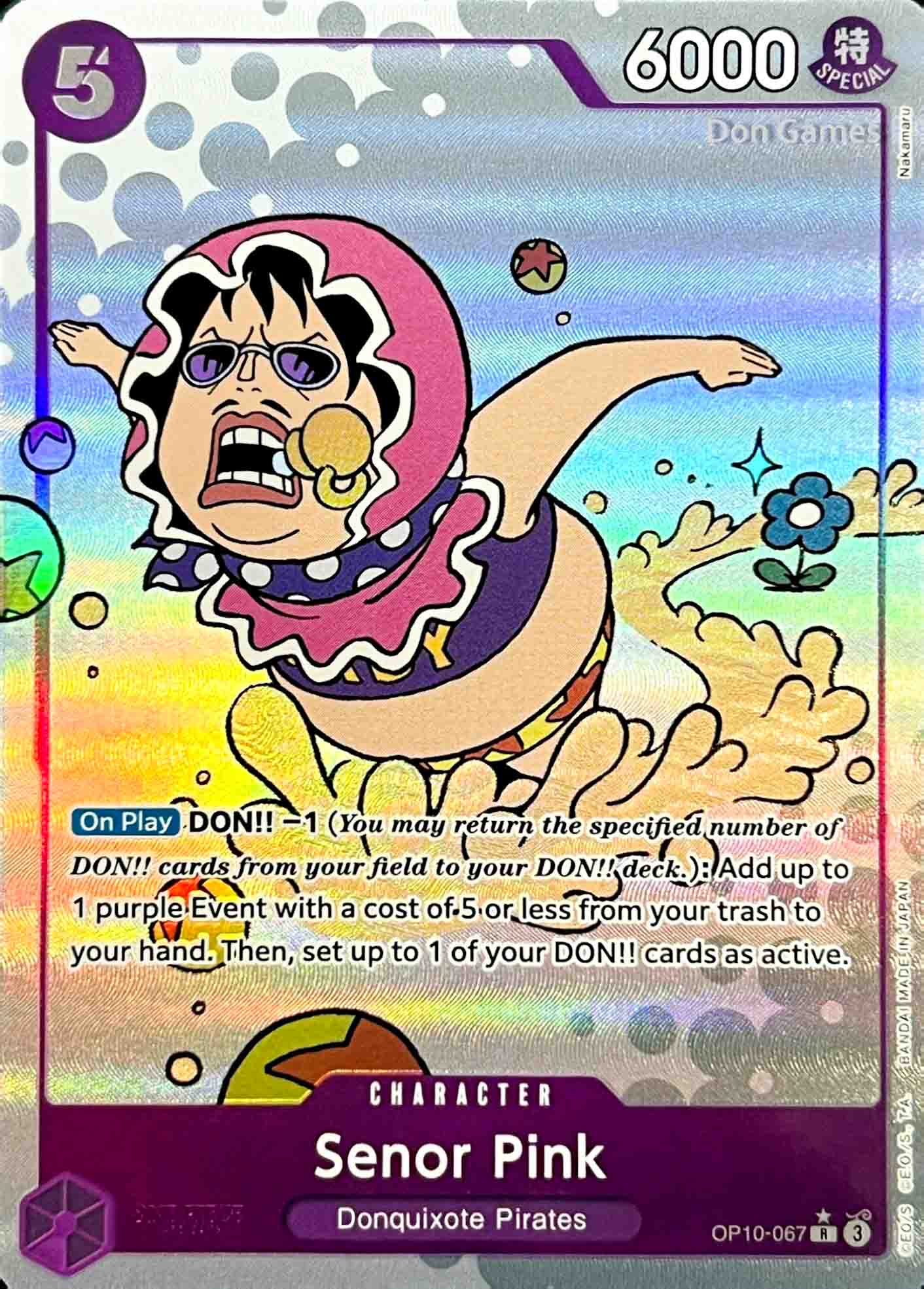 OP10-067 Senor Pink Character Card Alternate Art – Don Games