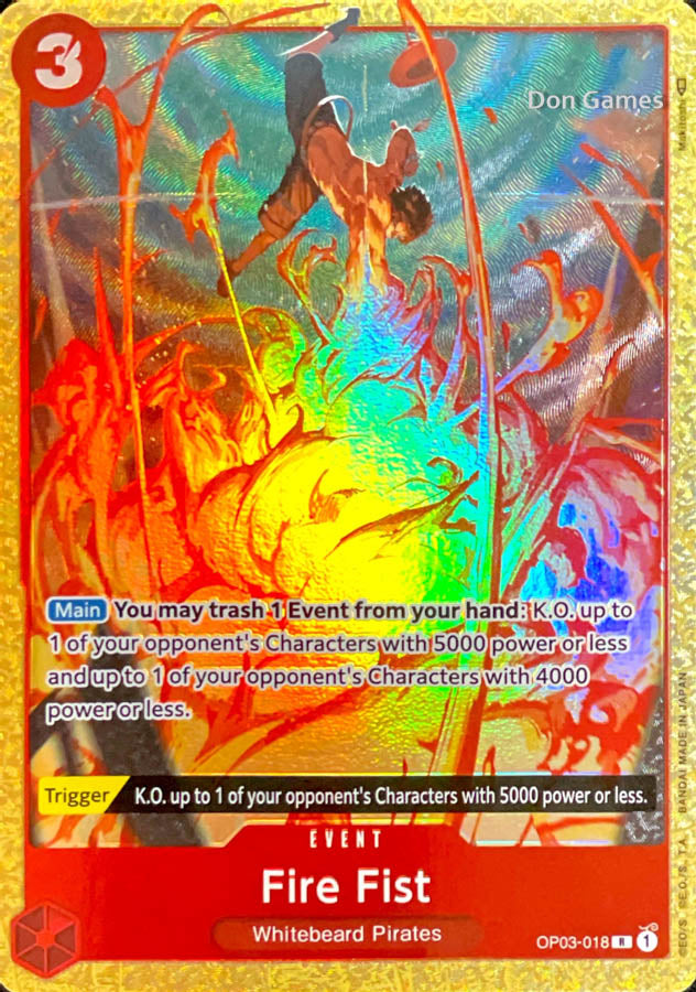 OP03-018 Fire Fist Event Card Alternate Art