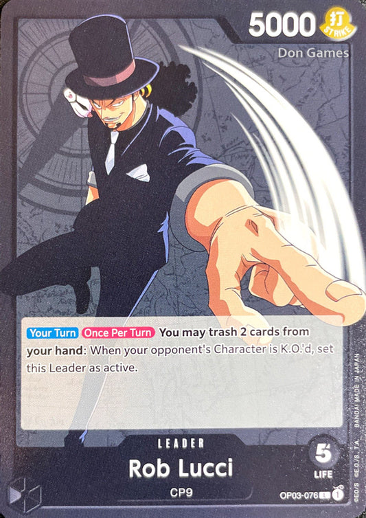 OP03-076 Rob Lucci Leader Card