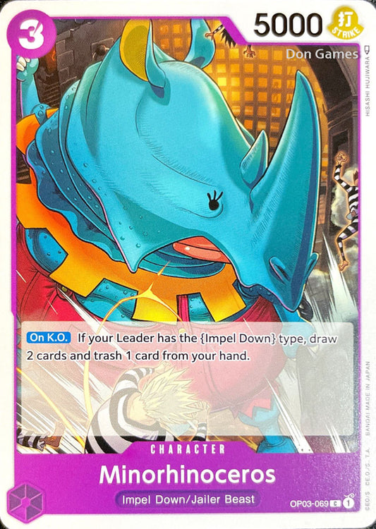 OP03-069 Minorhinoceros Character Card