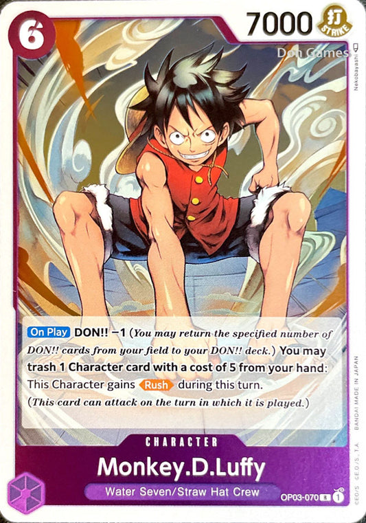 OP03-070 Monkey. D. Luffy Character Card