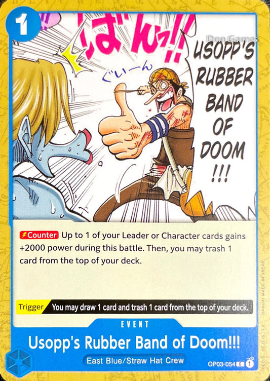 OP03-054 Usopp's Rubber Band of Doom!!! Event Card