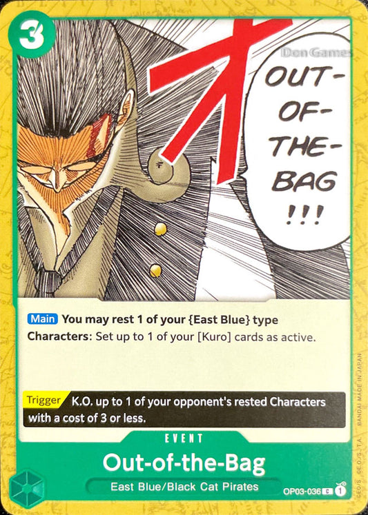 OP03-036 Out-of-the-Bag Event Card