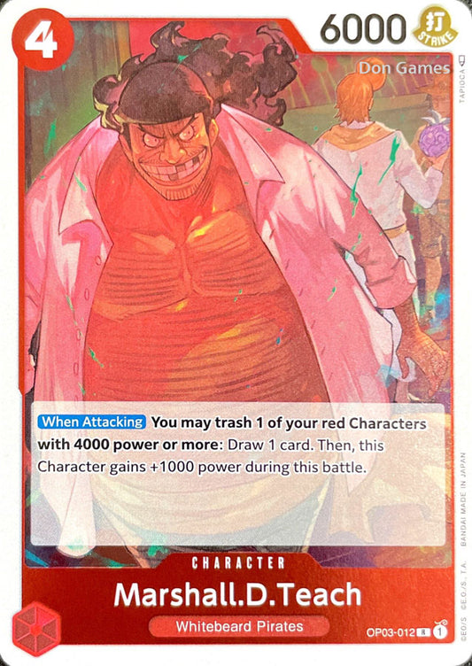 OP03-012 Marshall. D. Teach Character Card