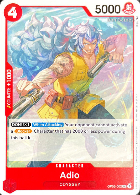 OP03-002 Adio Character Card