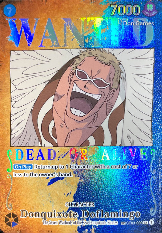 ST03-009 Donquixote Doflamingo Character Card WANTED Alternate Art