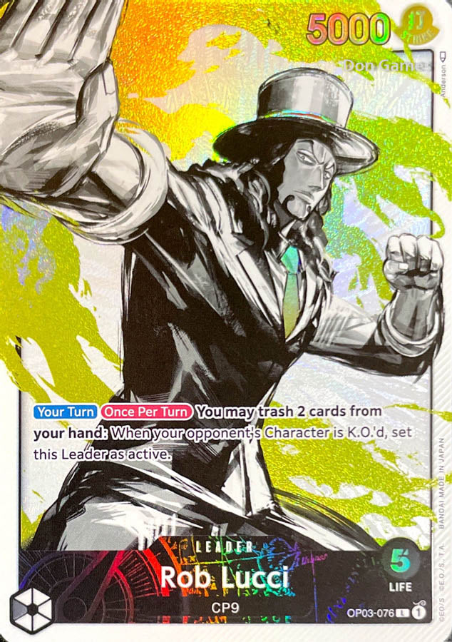 OP03-076 Rob Lucci Leader Card Alternate Art