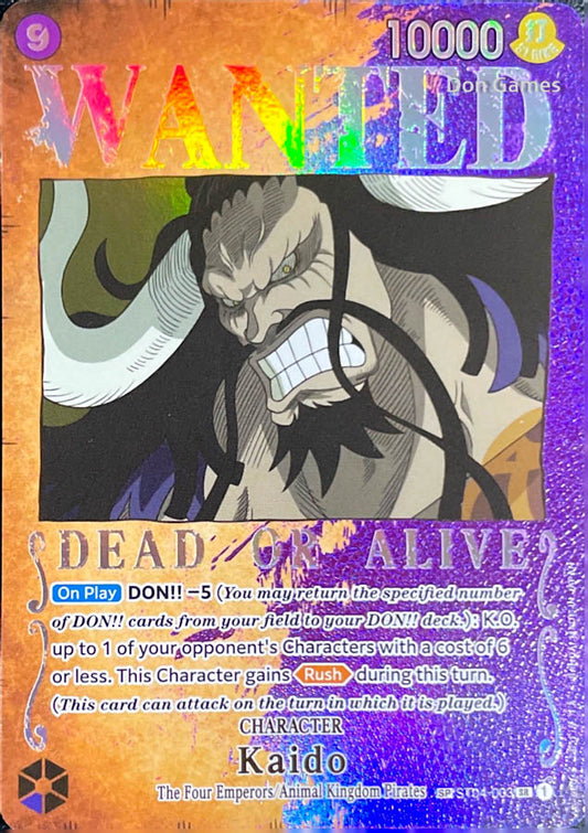 ST04-003 Kaido Character Card WANTED Alternate Art