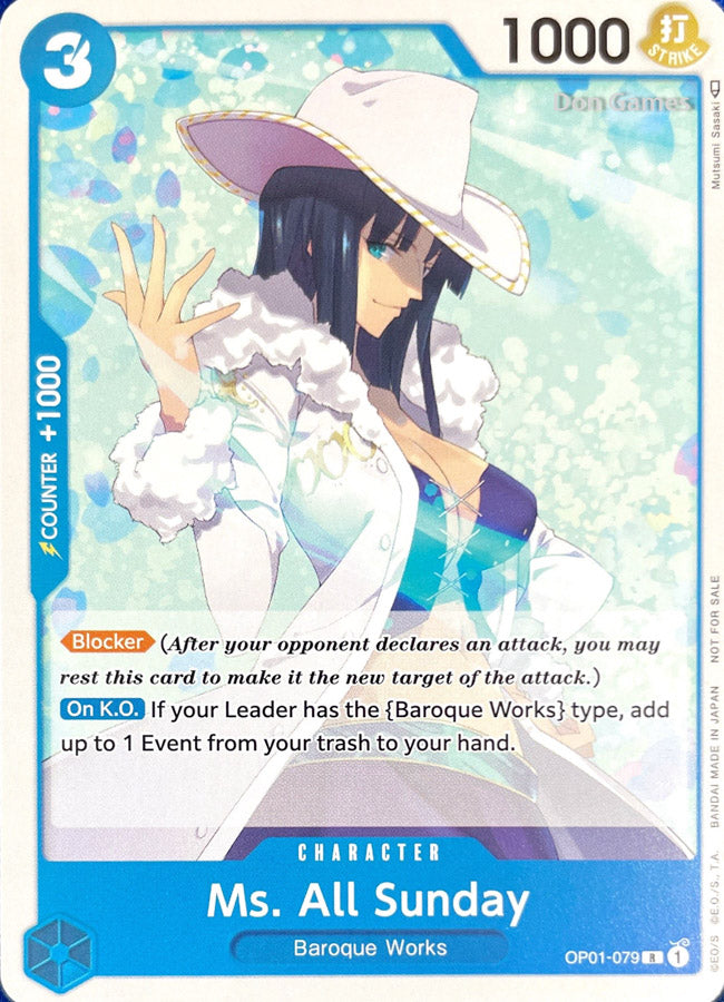 OP01-079 Ms. All Sunday Character Card Alternate Art Promo