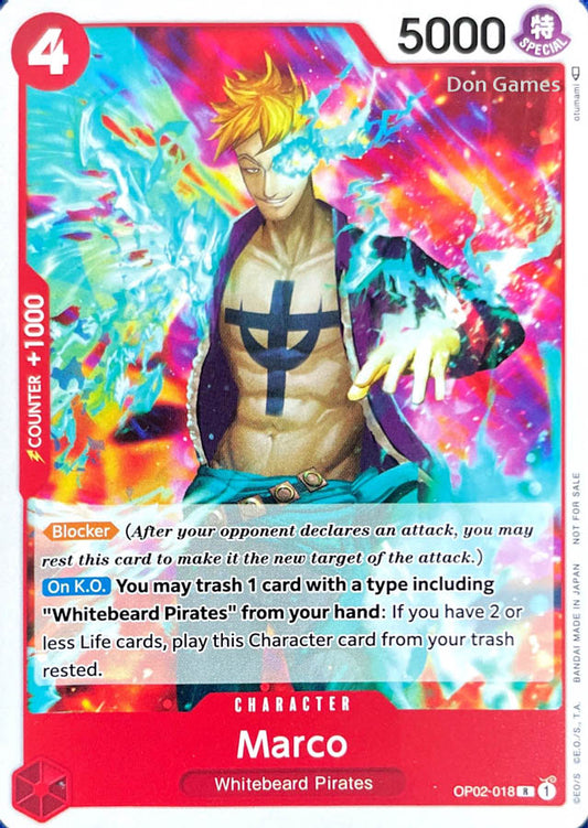 OP02-018 Marco Character Card Alternate Art Promo