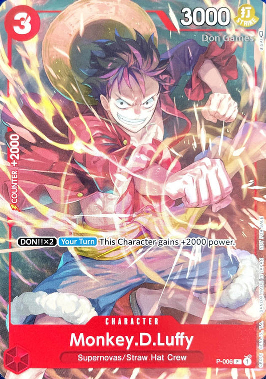 P-006 Monkey. D. Luffy Character Card Promo