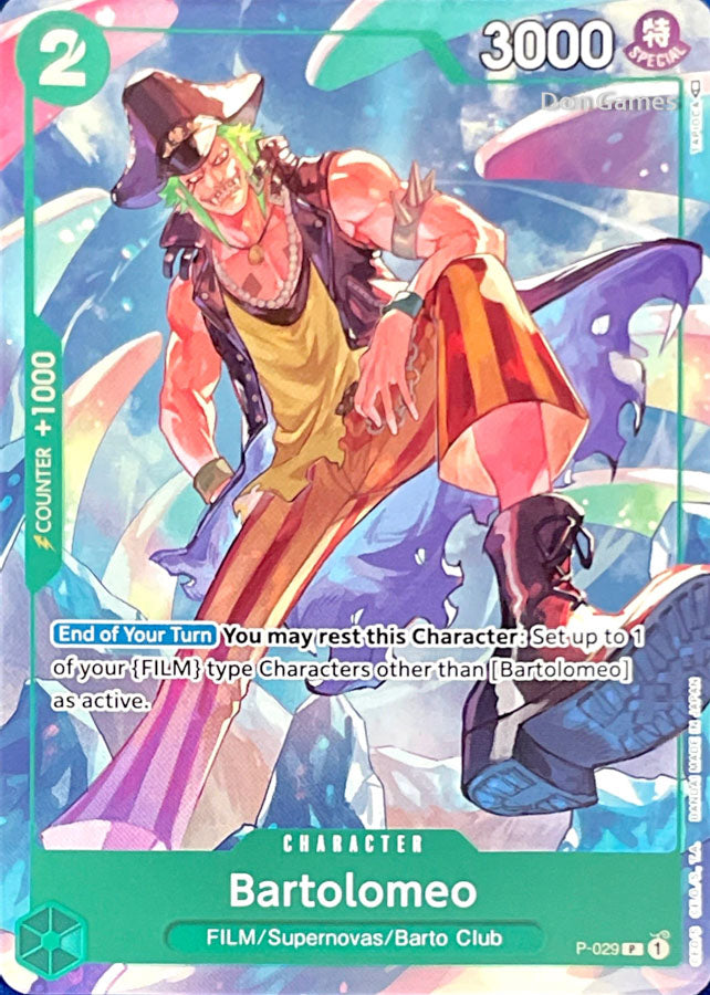 P-029 Bartolomeo Character Card Promo