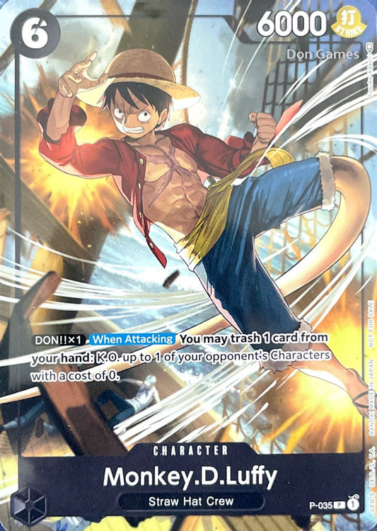 P-035 Monkey. D. Luffy Character Card Promo