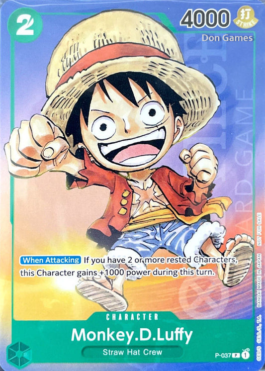 P-037 Monkey. D. Luffy Character Card Promo (Anime Expo/Gencon Promo)